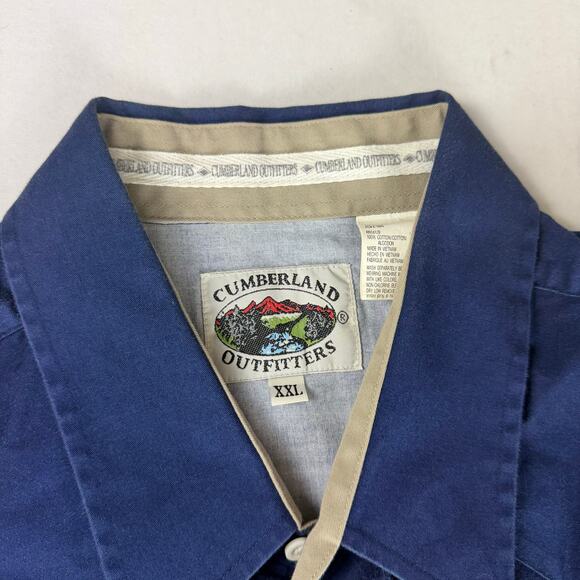 Vintage Mens Cumberland Outfitters Bald Eagle Americana XXL Shirt - Picture 3 of 8